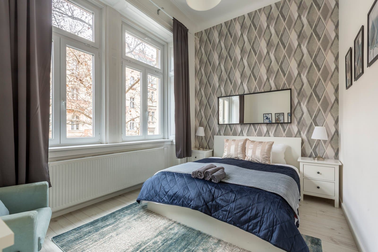 Living room — Apartment for rent in Budapest District VI
