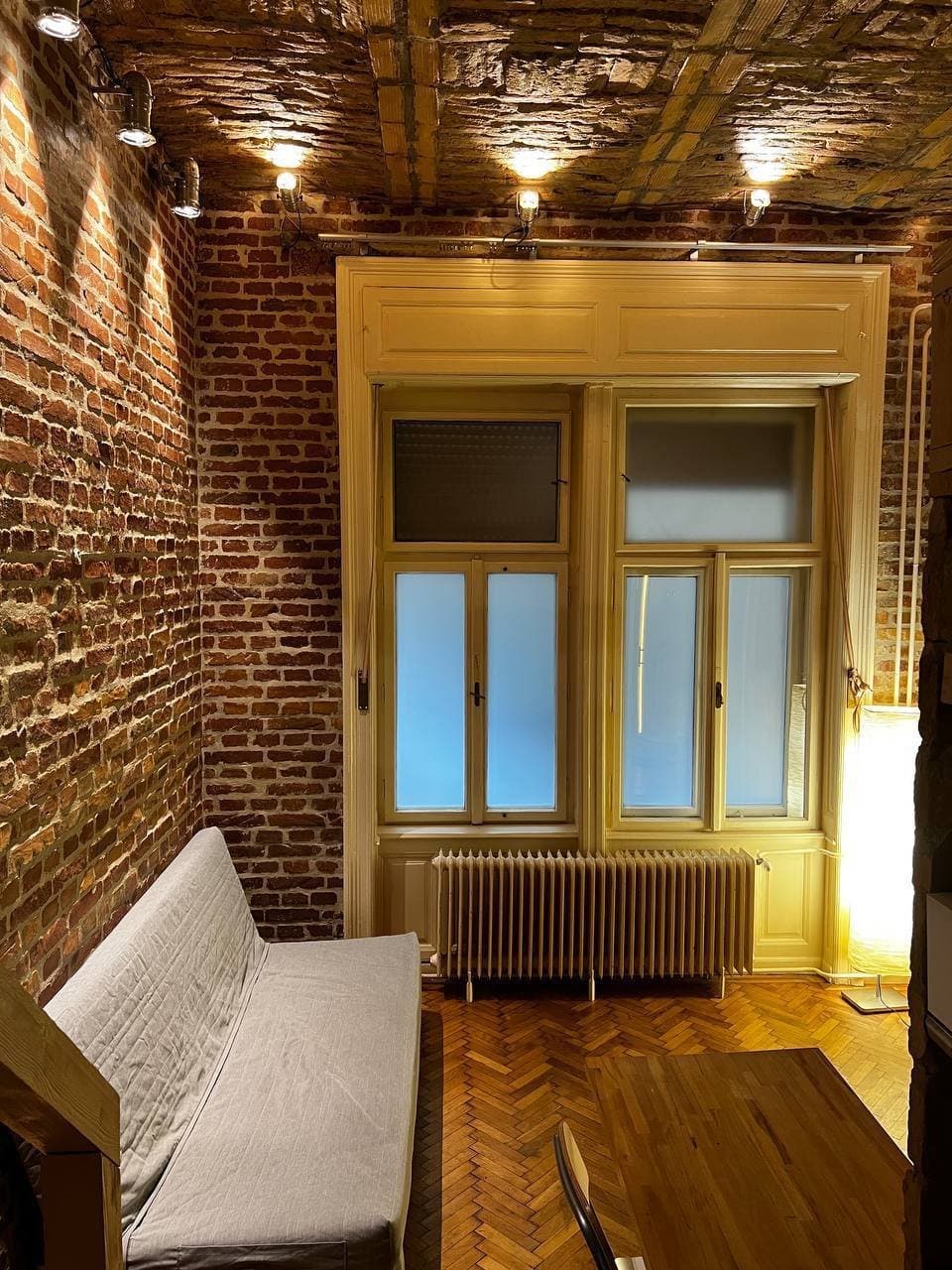 Balcony or window view — Studio apartment for Rent in Budapest – 5th District