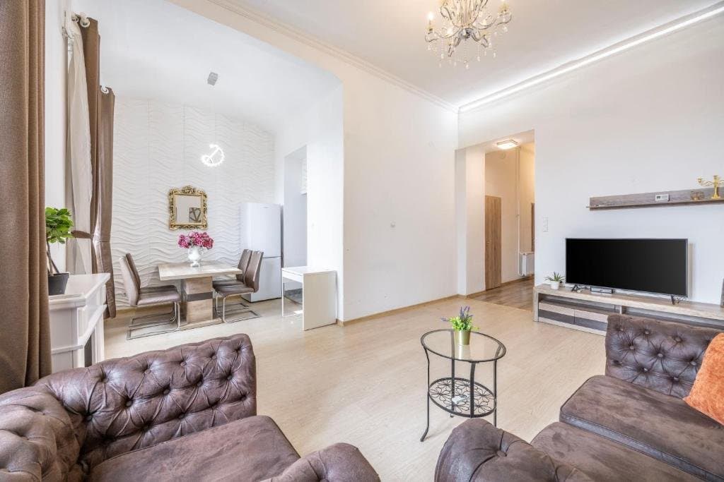 Living room — Apartment for Rent in Budapest – 6th District