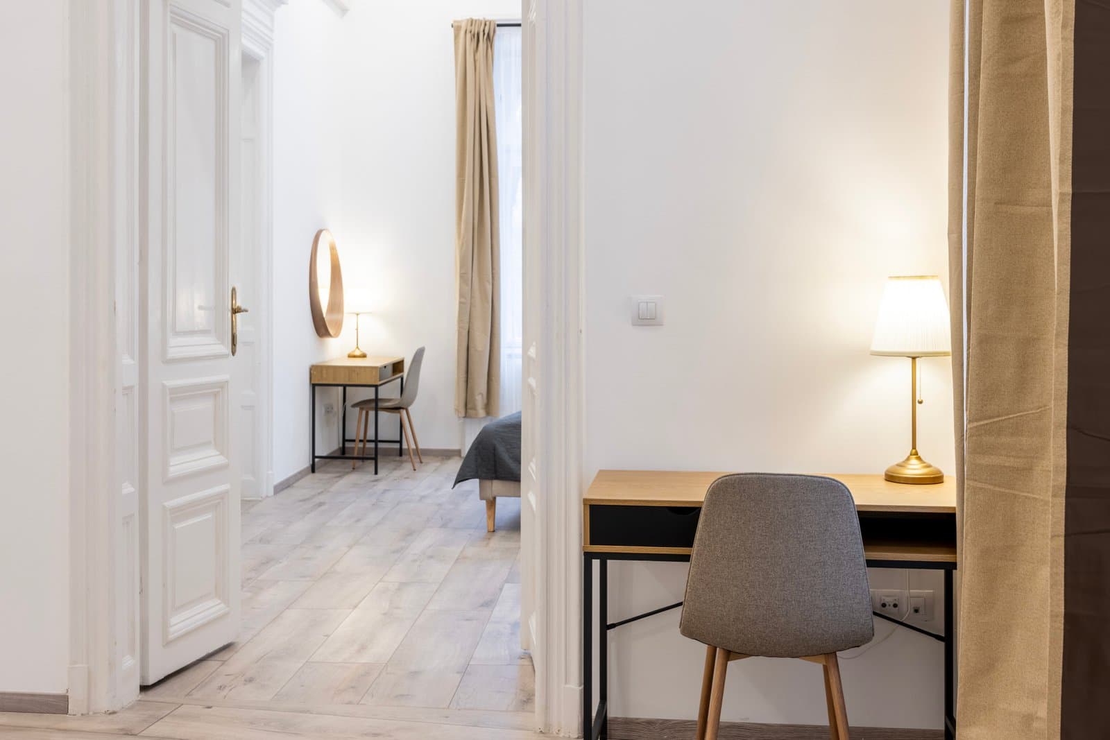 Balcony or window view — Apartment for Rent in Budapest – 6th District