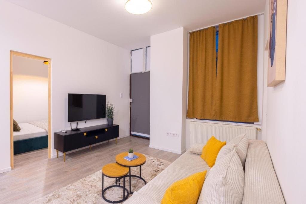 Living room — Apartment for Rent in Budapest – 6th District
