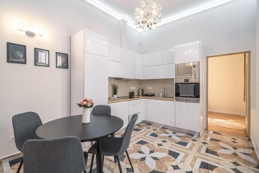 Living room — Apartment for Rent in Budapest – 6th District