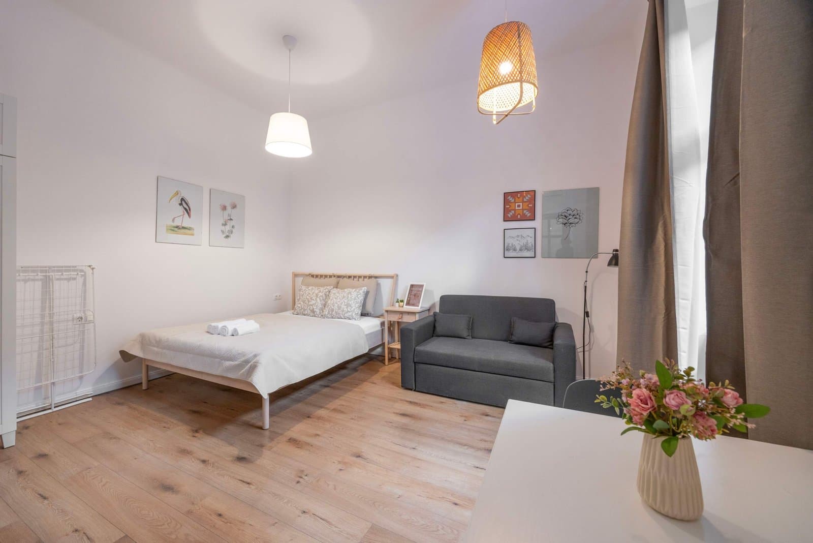 Bedroom — Studio Apartment for Rent in Budapest – 6th District