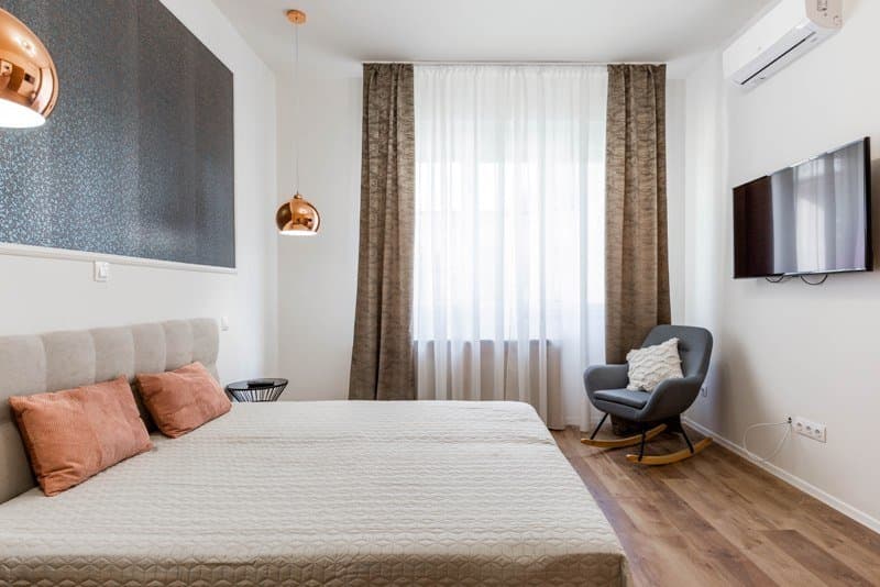 Second bedroom — Luxury 2-Bedroom Apartment for Rent – Apartment Budapest 2026