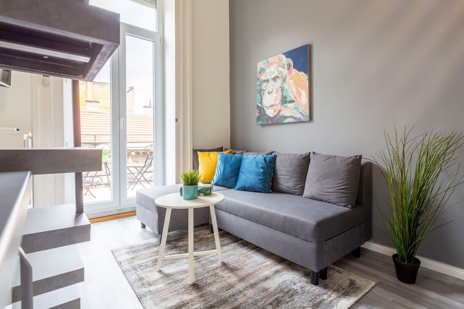 Second bedroom — Small Studio Gallery Apartment for Rent – Budapest 7th District