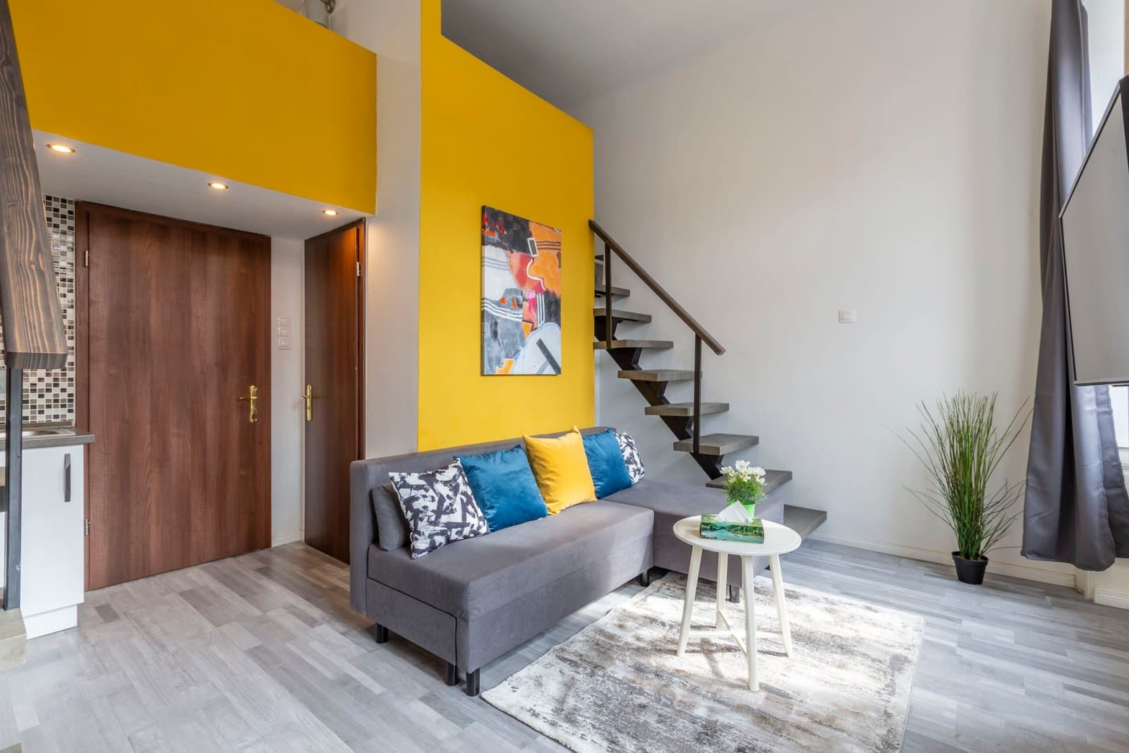 Bedroom — Studio Gallery Apartment for Rent – Budapest 7th District