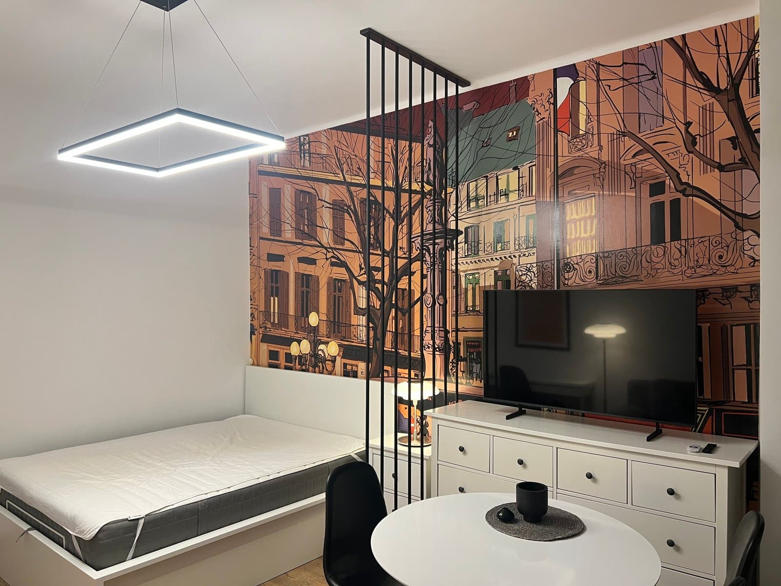 Living room — Studio Apartment on Budapest 5th district Váci Utca – City Center Rent