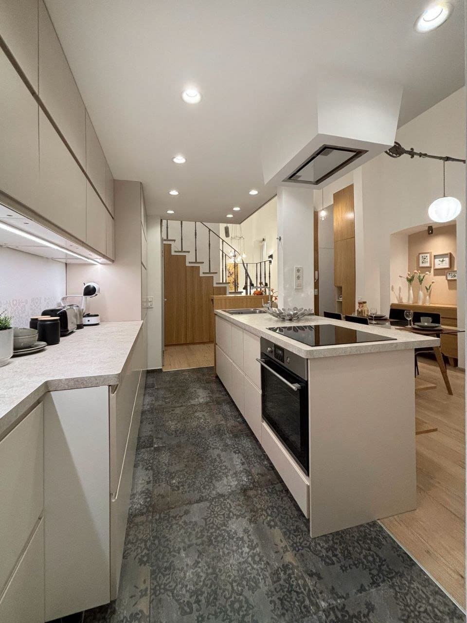 Bedroom — Luxury Apartment Budapest 6th District – Renovated 1-Bedroom Gallery Flat with All-Inclusive Rent