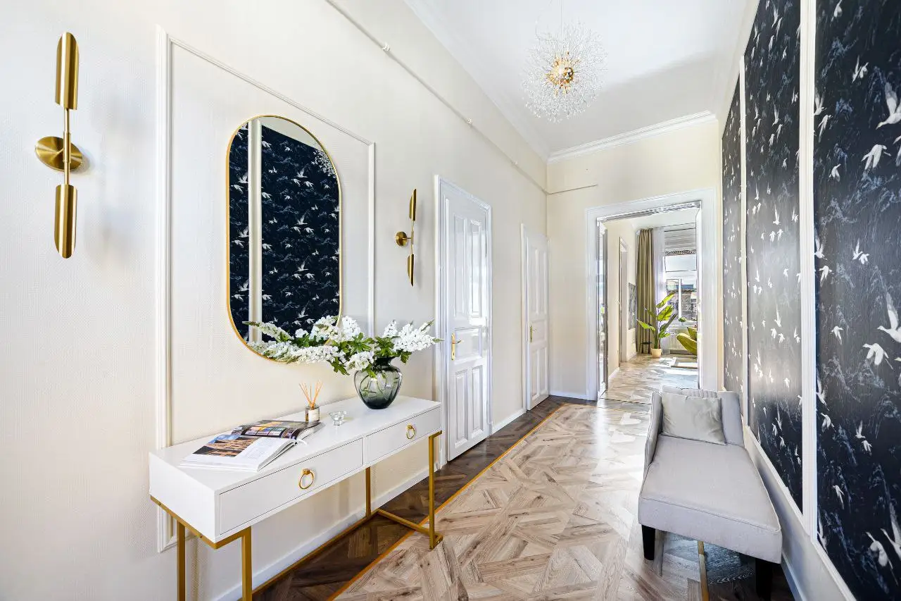 Kitchen — Luxury 2-Bedroom Apartment for Rent in Budapest 9th District – Pet Friendly with Liberty Statue View