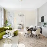 Luxury apartment Budapest with 2 bedrooms, home office, Liberty view, and parking