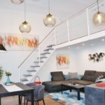 Gallery apartment Budapest 6th District – quiet, luxury 1st floor flat with guest area and interior garden view