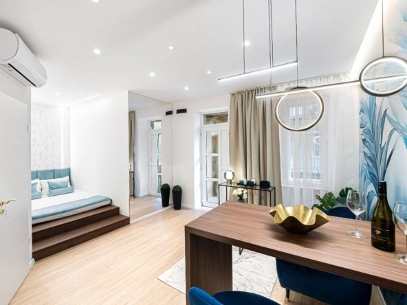 Stylish studio apartment for sale in Budapest 13th District – renovated and near Danube