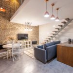 1-bedroom apartment for rent in Budapest 6th District near Oktogon with gallery design