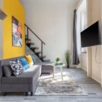 Rent apartment Budapest – studio gallery flat with balcony on Akácfa utca